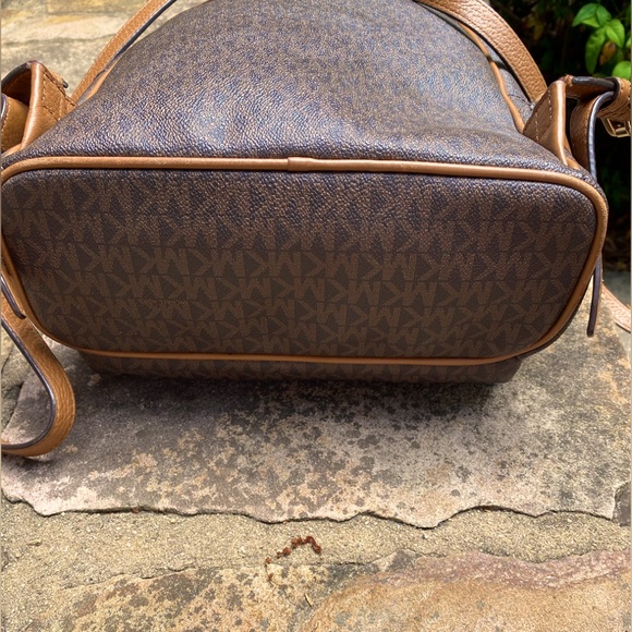 Michael Kors Abbey Brown/acorn medium  studded backpack - Picture 6 of 14